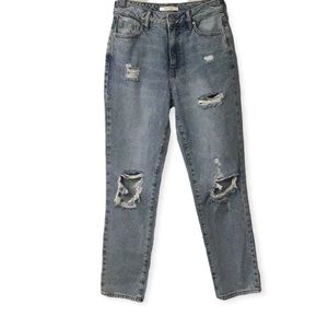 PacSun High Rise Mom Distressed Eco Jeans, size 25